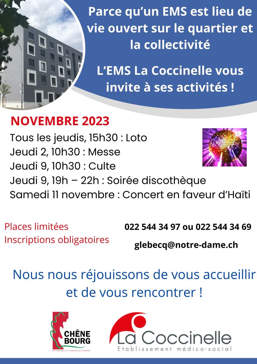 Activit s de l EMS la Coccinelle Commune de Ch ne Bourg